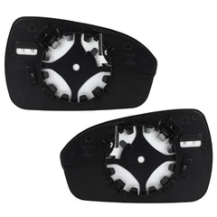 Heated Mirror Glass W/ Plate For 2013-20 Ford Fusion Left & Right Side View KOEEP