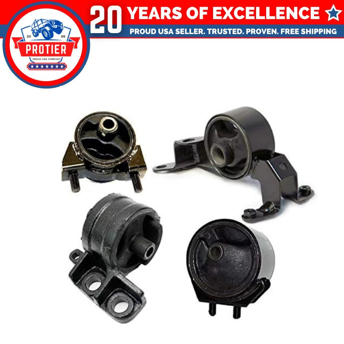Motor & Trans Mount for 1997-2003 Ford Escort 2.0L AUTO Federal Emission 4pcs 6B93BC-57