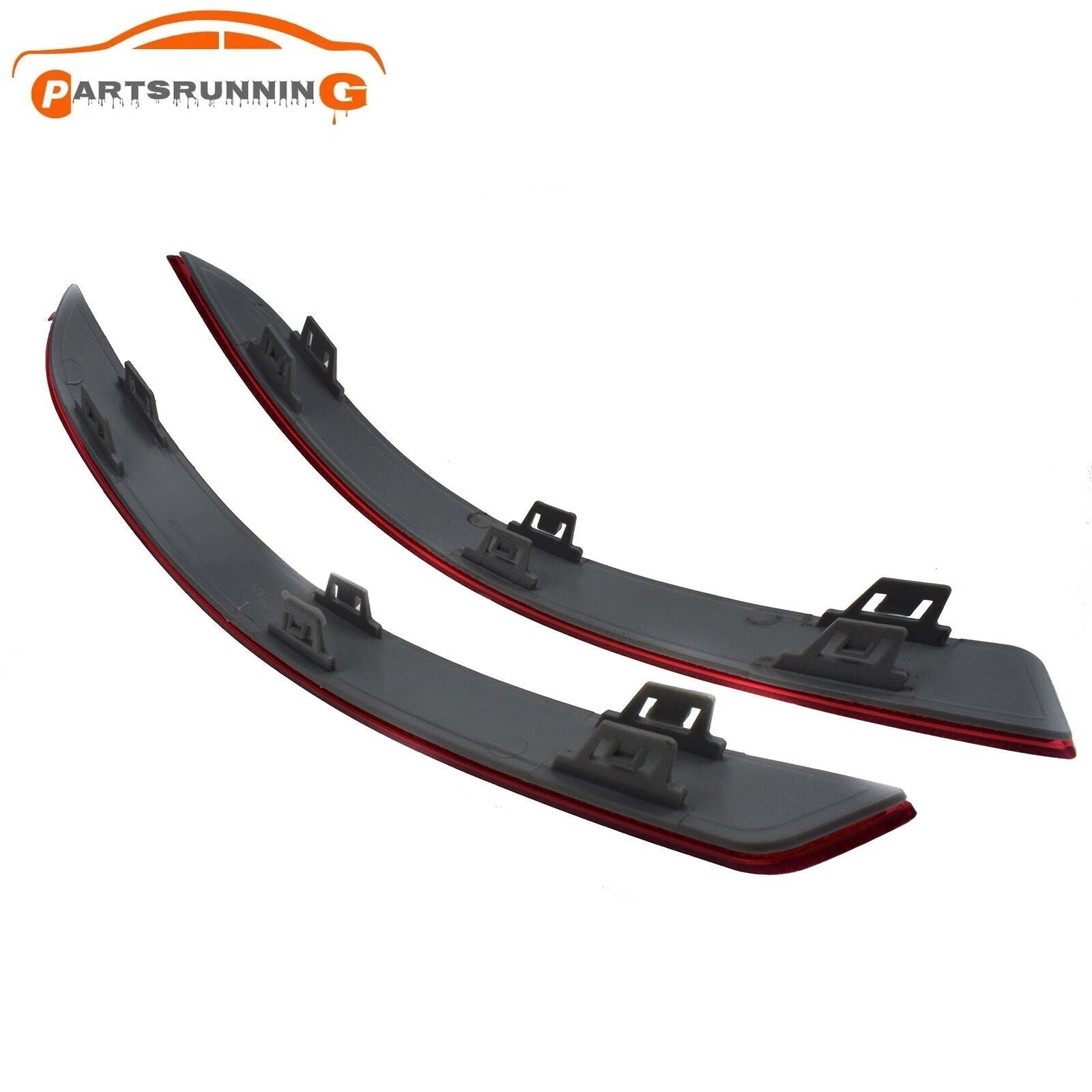 1668200474 Pair Rear Bumper Reflector For Mercedes Benz GL GL350 GL450 2013-2016 6B93BC-57