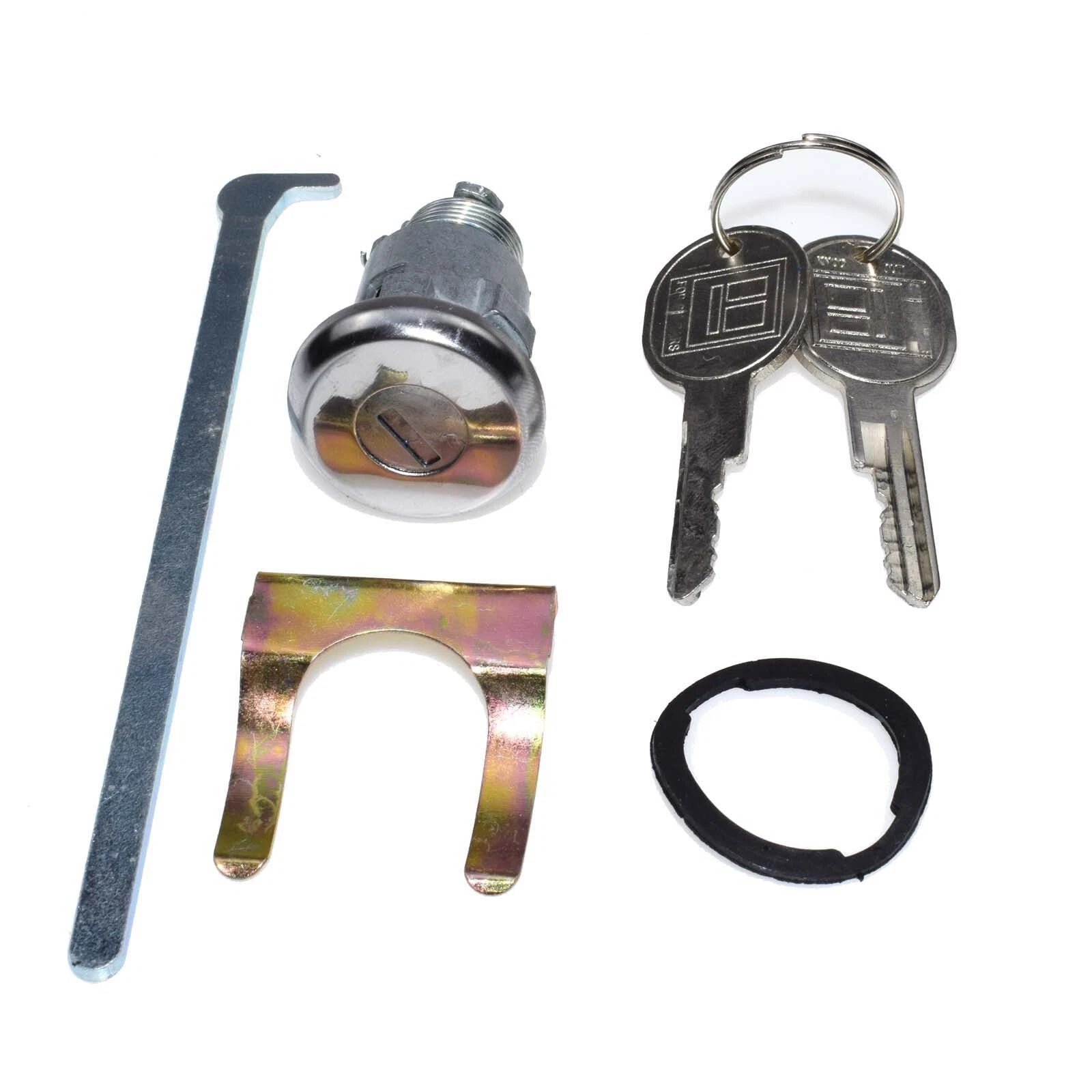 Trunk Boot Key Lock Cylinder with 2 Keys for Chevrolet GM 605533 TL1575 6B93BC-57
