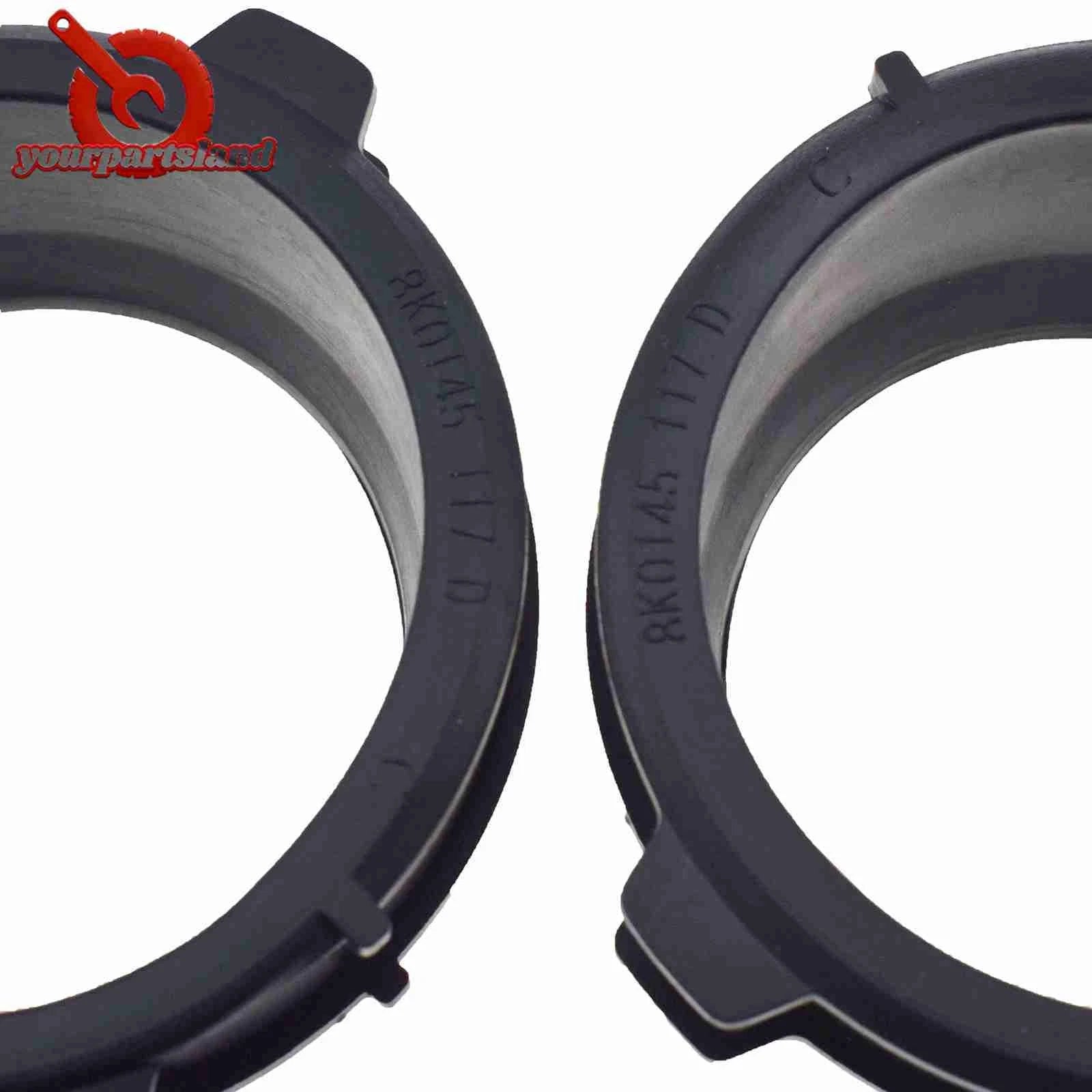 8K0145117D Pressure Pipe Throttle Valve Rubber O-Ring 2PCS For Audi A4 S4 A5 S5 6B93BC-57