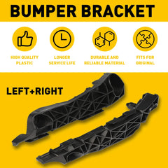 Set of 2 Bumper Retainer Set Fits For 2006-2012 Toyota RAV4 Front Primed US 6B93BC-57