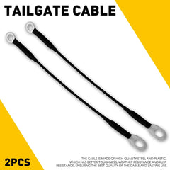 2pc Left + Right Tailgate Cable Kit For 1994-2004 Chevy S10 Pickup GMC Sonoma EA 6B93BC-57