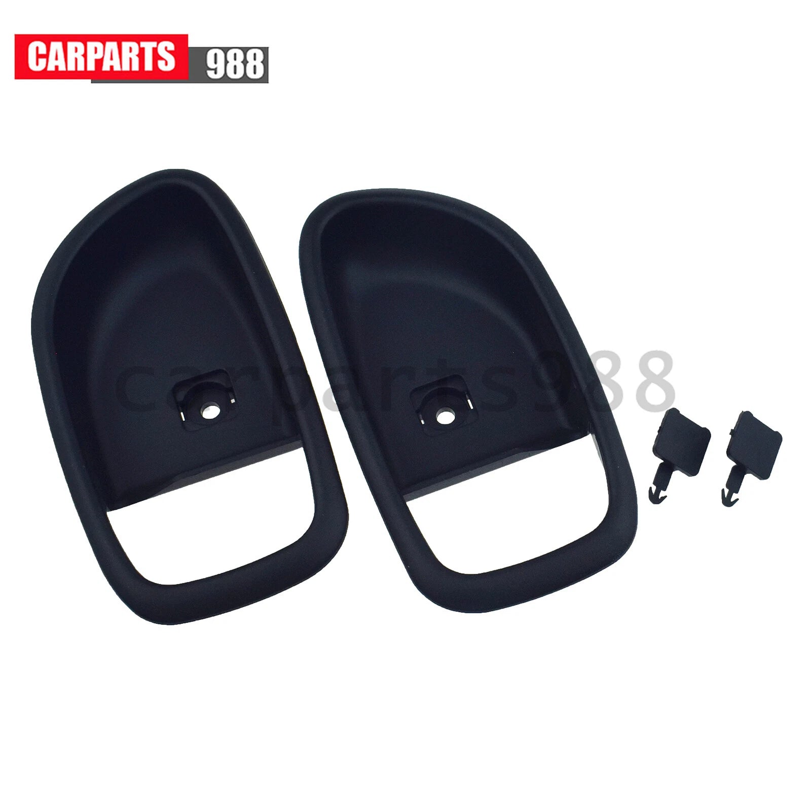 2Pcs Black Interior Door Handle Bezel Left & Right For 2007-2010 Hyundai Elantra 6B93BC-57