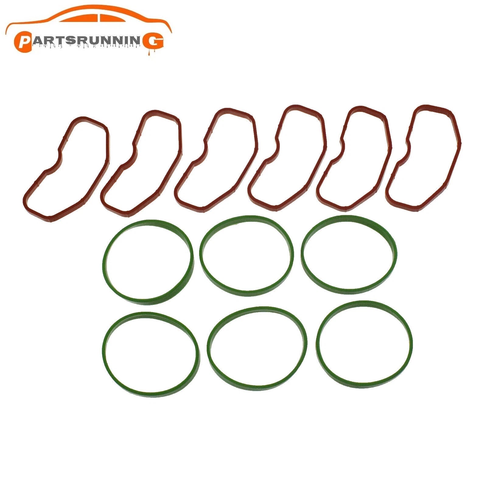 6*Upper & 6*Lower Intake Manifold Gaskets For Audi 3.0T Q5 Q7 A8 A7 A6 S4 S5 SQ5 6B93BC-57
