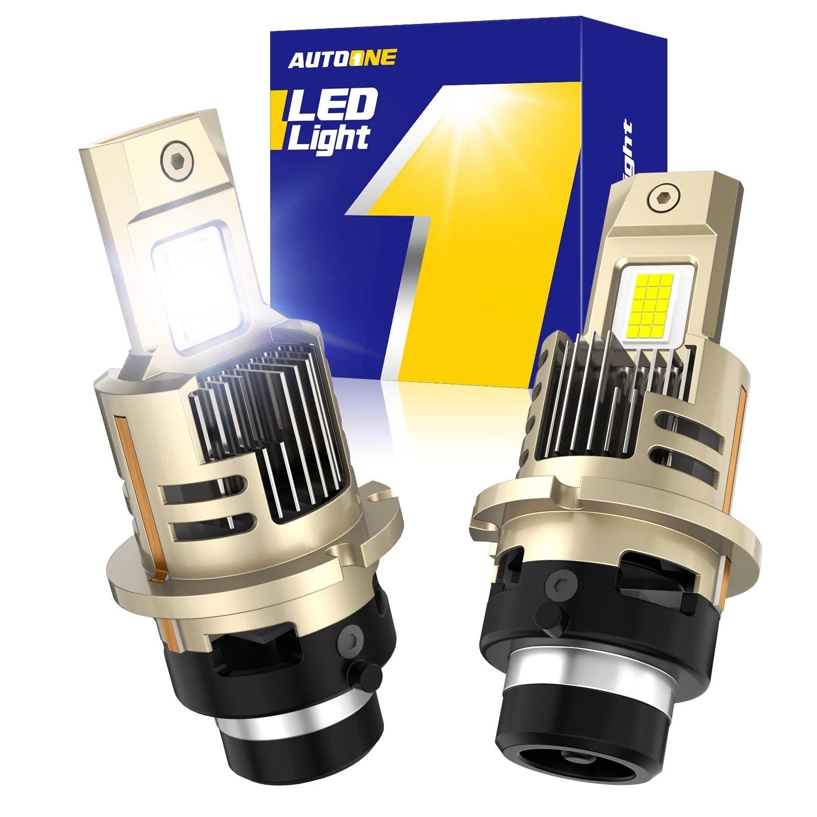 AUTOONE D2S D2R LED Headlight Hi Low Beam Bulb Conversion Kit Super White EOA AUTOONE