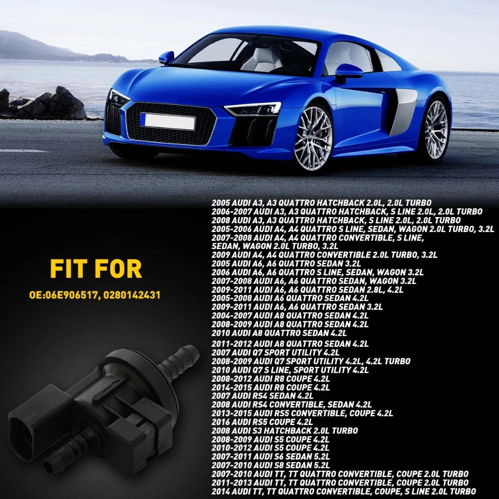 For VW Audi OEM Canister Vapor N80 Purge Valve 06E906517A 0280142431 0280142431 6B93BC-57