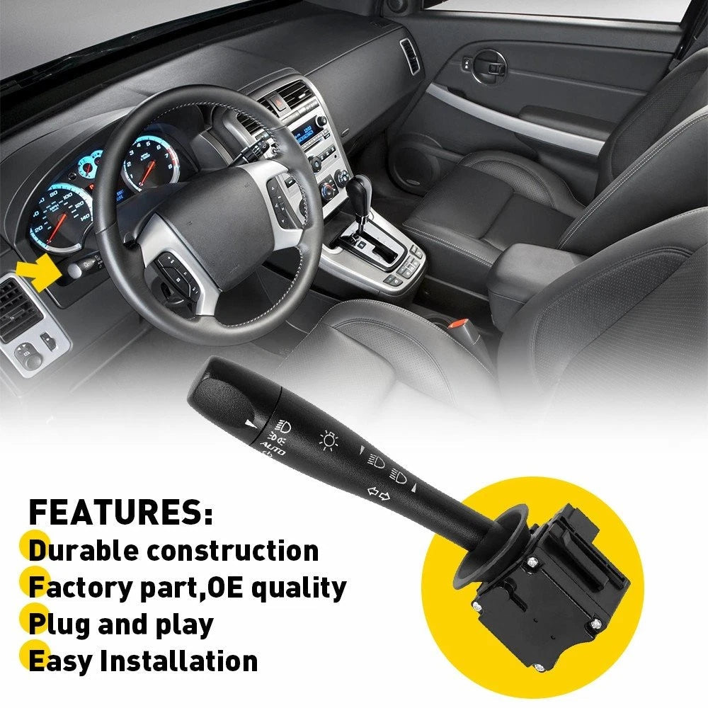 TURN SIGNAL HEADLIGHT DIMMER SWITCH FOR 2007-2009 CHEVY EQUINOX HHR SATURN SKY A 6B93BC-57