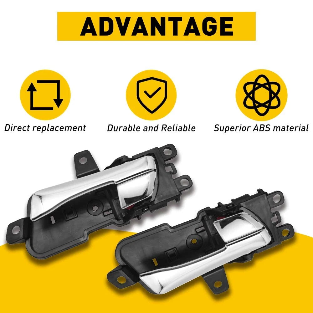 Front/Rear Left Right Inside Door Handle For Hyundai Sonata 2011-2015 Chrome EOA 6B93BC-57