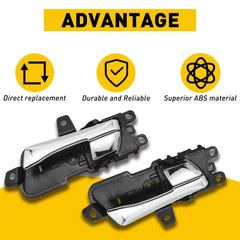 Front/Rear Left Right Inside Door Handle For Hyundai Sonata 2011-2015 Chrome EOA 6B93BC-57
