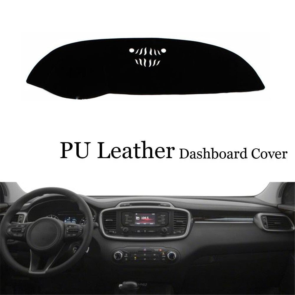 Dashboard Console Cover PU Leather Protector Sunshield Pad Fit For Kia Sorento