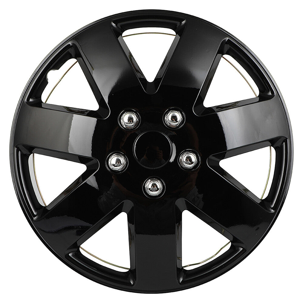ECCPP 4X Wheel Hub Caps Snap On Silver Rim Covers For R16 Tire 5 Lug Wheel 16" ECCPP