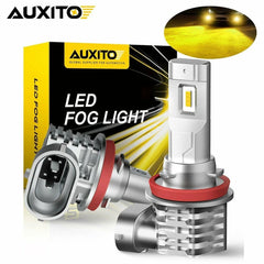 2X AUXITO H8 H11 Golden Yellow amber LED Driving Fog Light Bulbs Super Bright M4 6B93BC-57