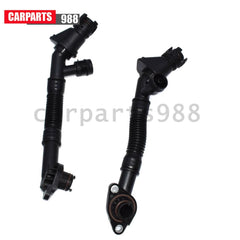 Set of 2 Left & Right Crankcase Vent Hose for BMW 550i 650i 750i 750Li B7 X5 X6 6B93BC-57