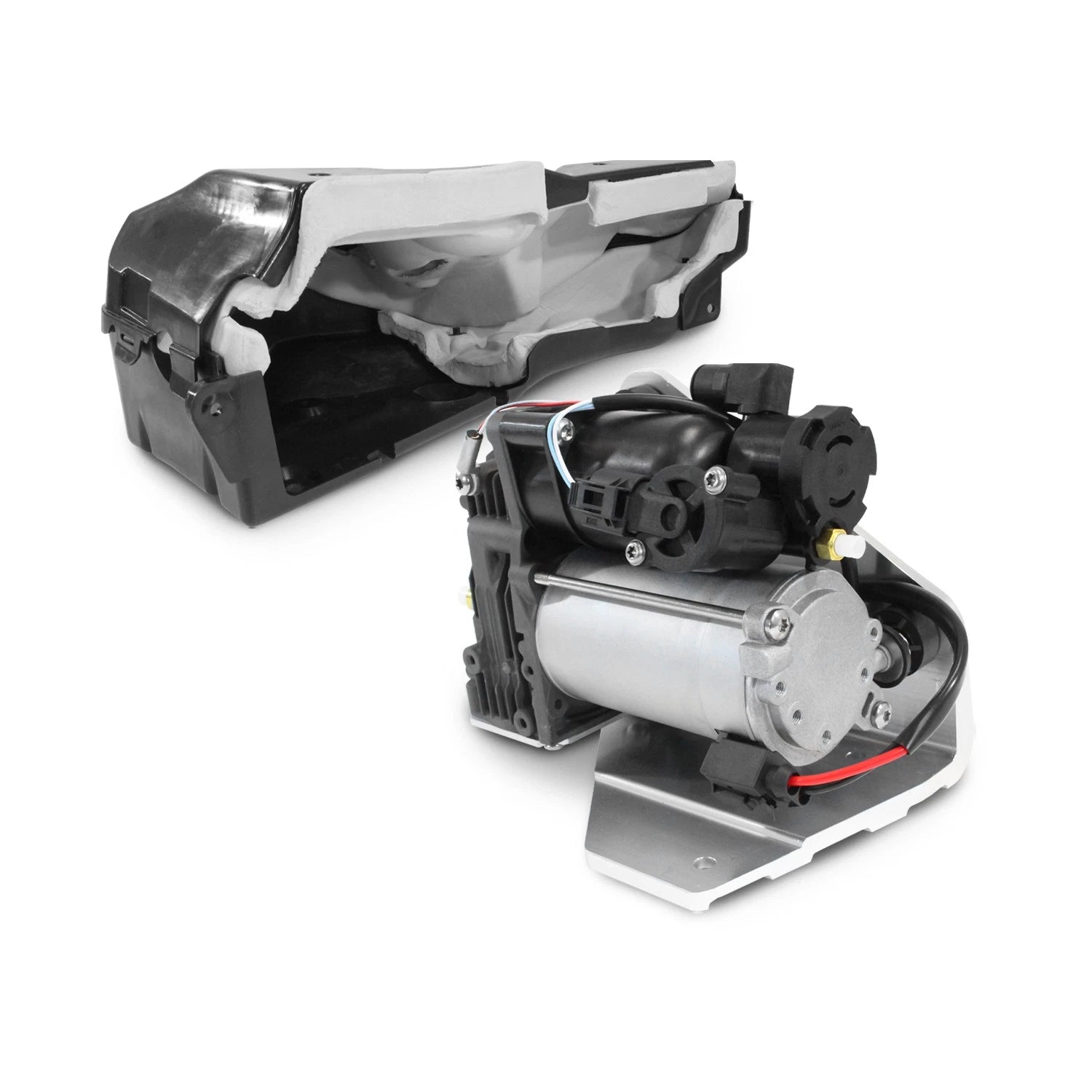 Air Suspension Compressor for IN COMPLETE HOUSING 2005-2009 Land Rover LR3; 6B93BC-57