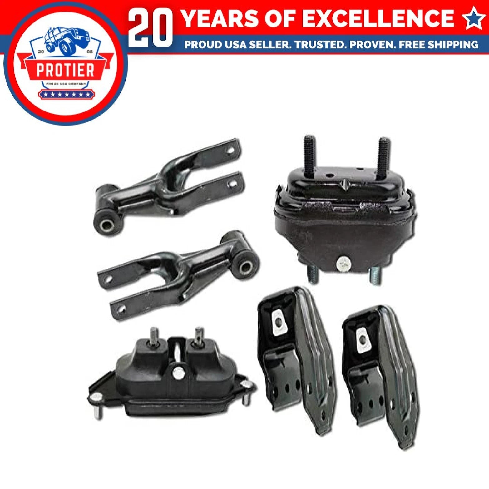 Fits 2006-2011 Chevrolet Impala 2006 Monte Carlo 3.9L Motor&Trans Mount 6pcs 6B93BC-57