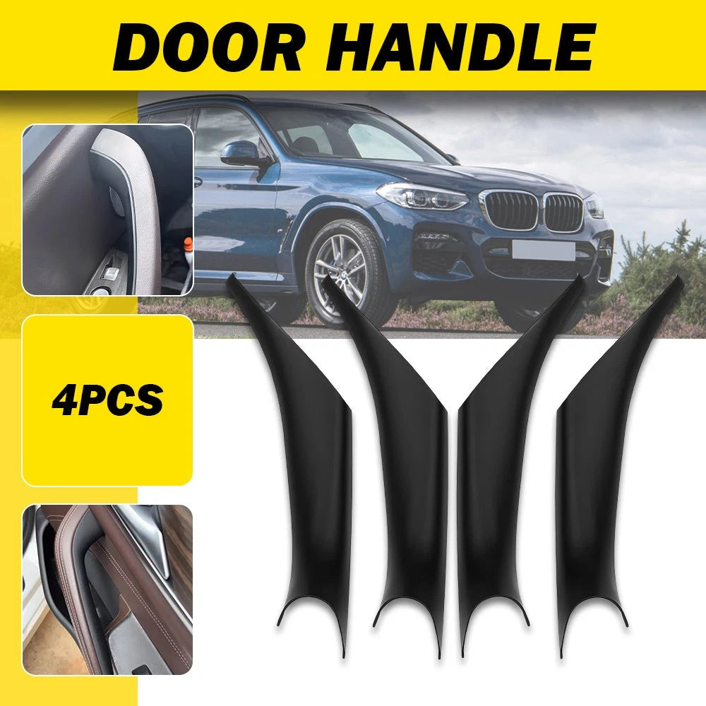 4X For BMW X3 G01 X4 G02 2018-24 Left Right Inner Door Handle Pull Trim Covers A 6B93BC-57
