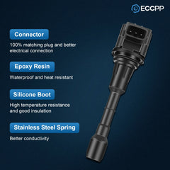 ECCPP 6 Ignition Coils For 2007-2018 Nissan Altima 09-20 Nissan Murano 3.5L V6 ECCPP
