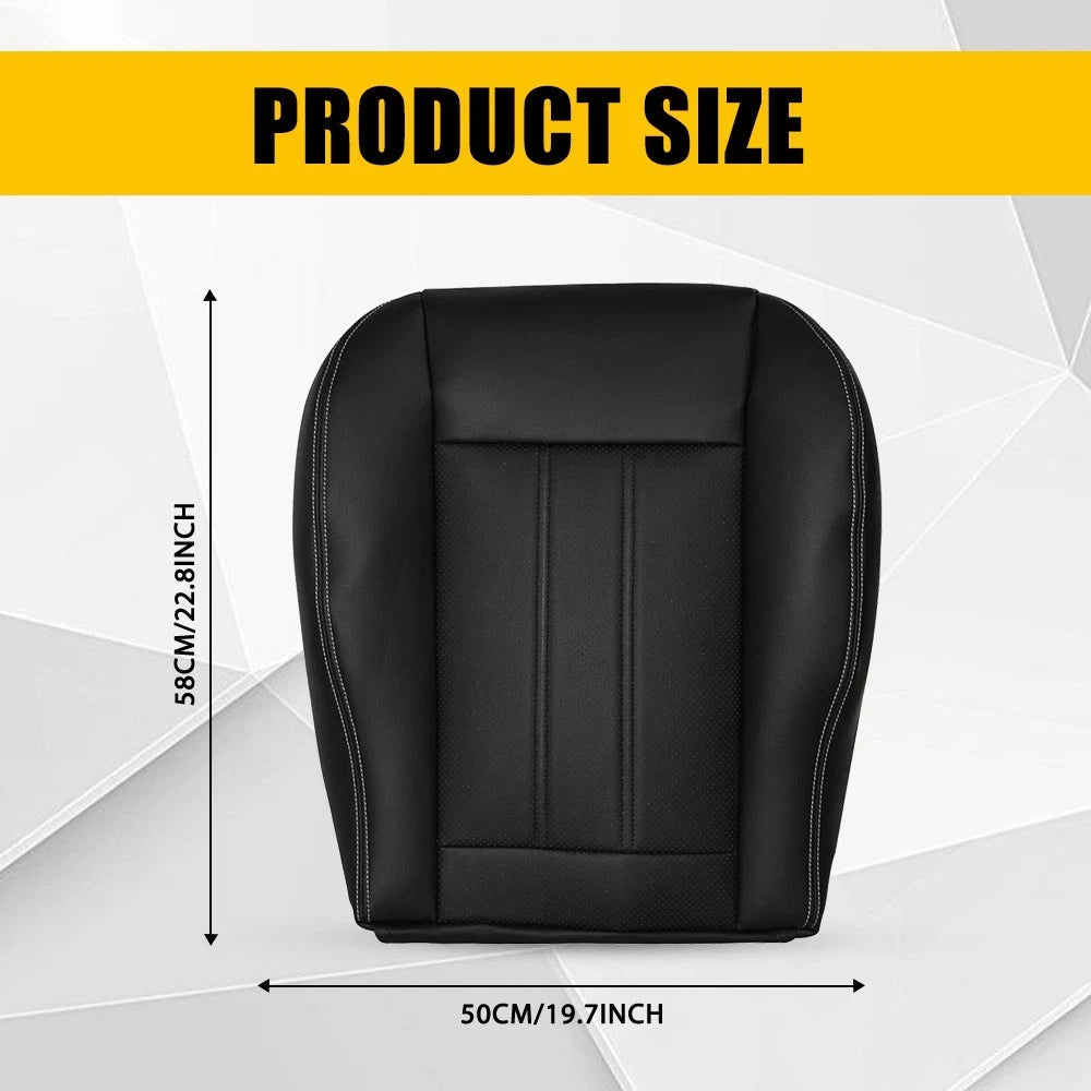 Fit 2011-2016 Chrysler Town Country LH Driver Leather Bottom Seat Cover Black EA 6B93BC-57