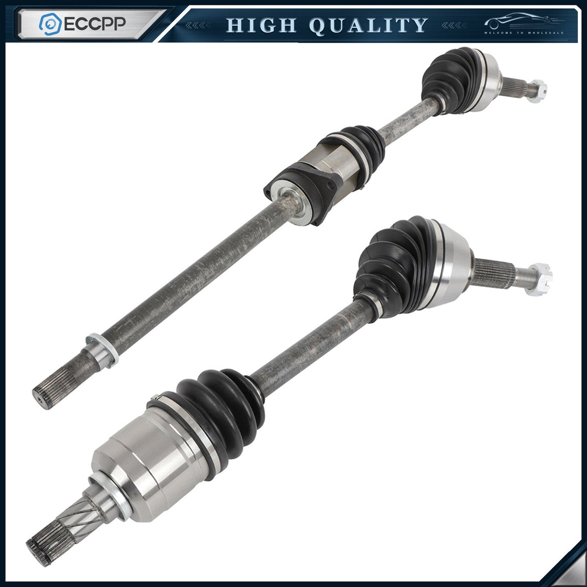2x Front FWD for Nissan Murano 2009-2014 V6 3.5L Left & Right Side CV Axles 6B93BC-57
