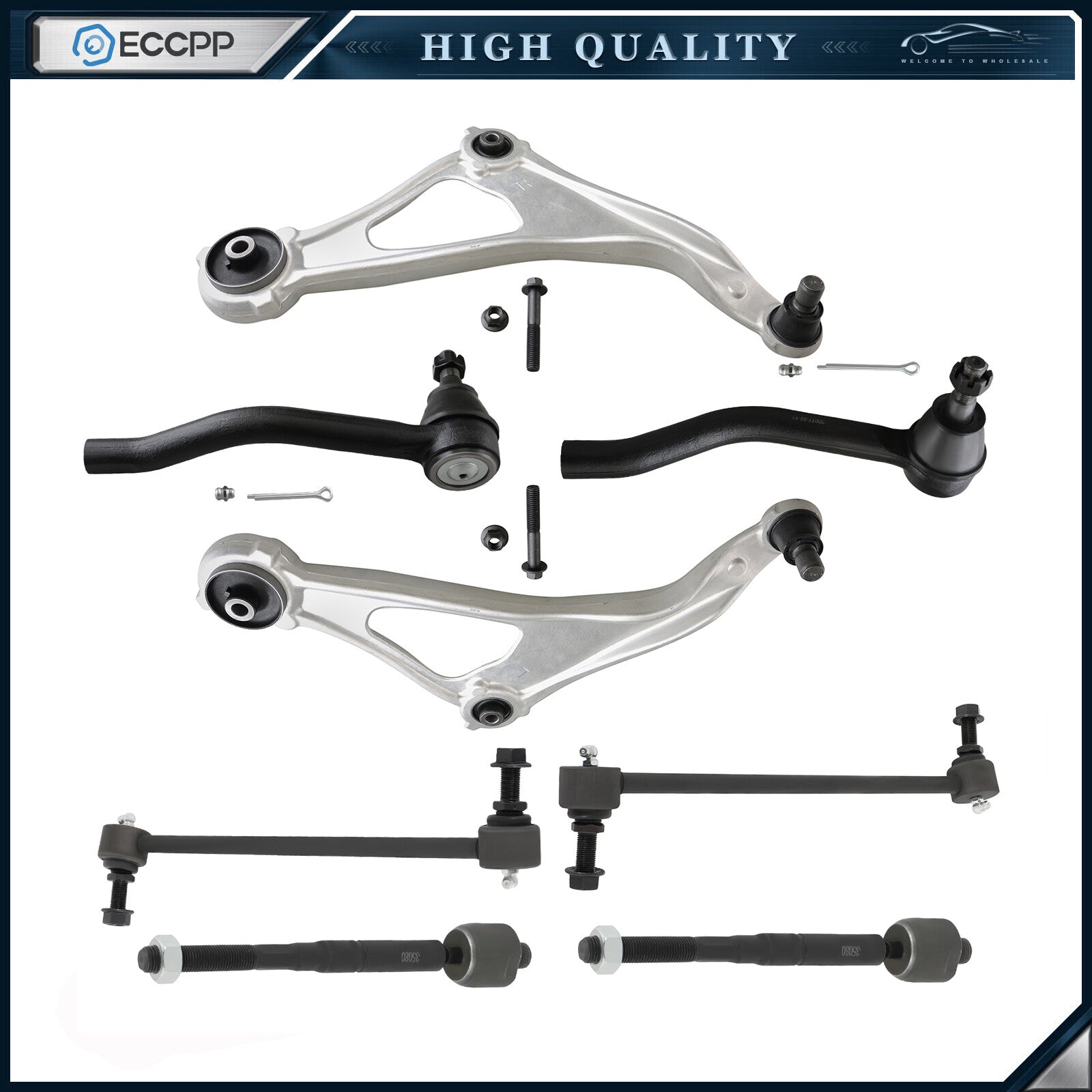 Front Lower Control Arm Ball Joint Sway Bars For 2016-2018 NISSAN ALTIMA MAXIMA 6B93BC-57