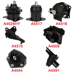 For 2003-2007 Accord L4 2.4L DOHC AT set of 7 Engine Motor Trans Mount kit 6B93BC-57