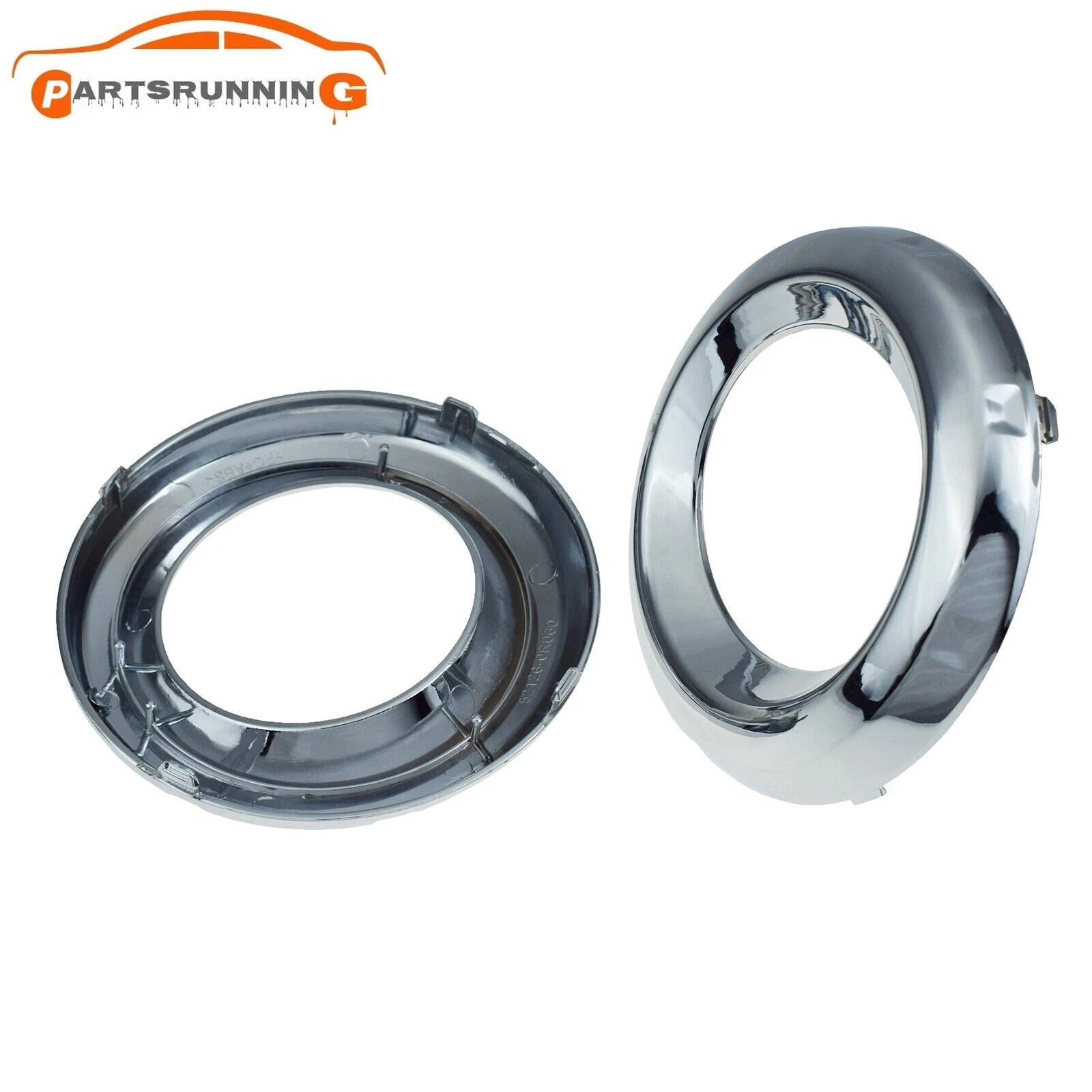 Fog Lamp Bezel Trim Set Left & Right For 09-12 Toyota RAV4 521280R030,521270R030 6B93BC-57