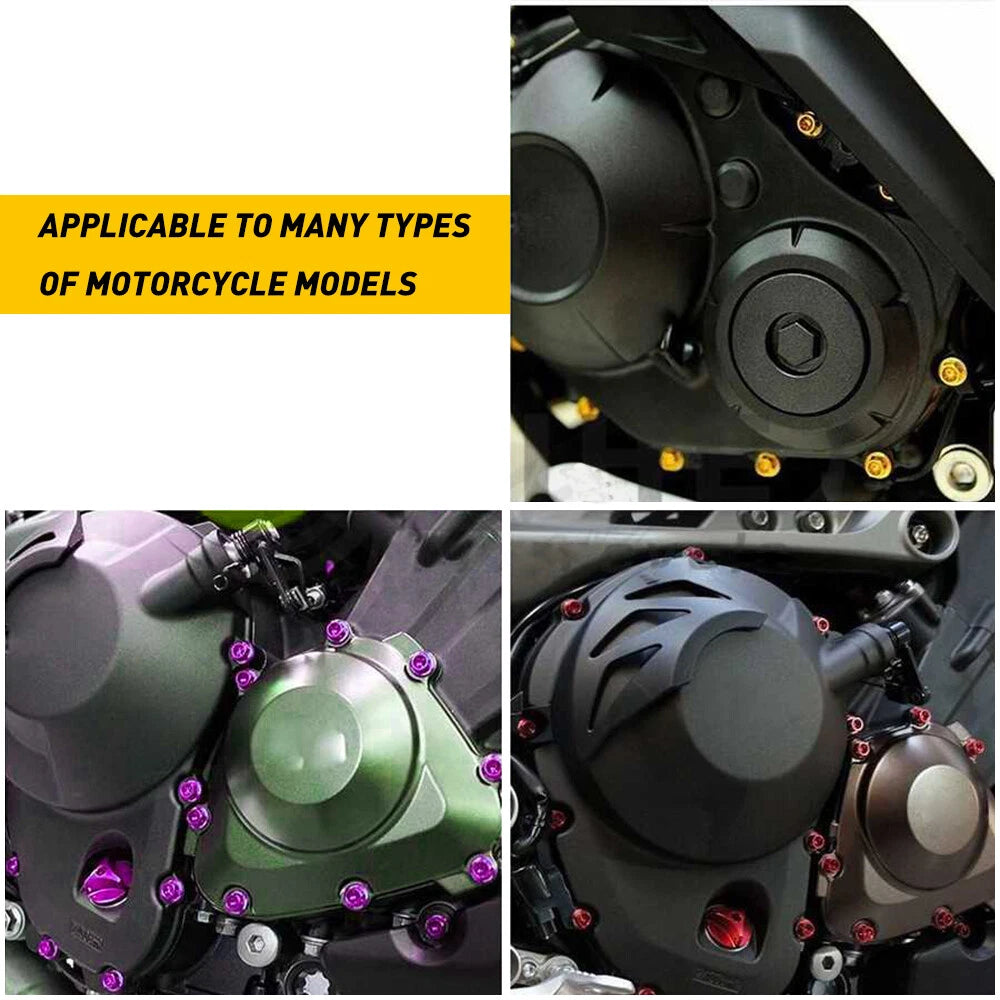 Black Complete Fairing Bolt Screws Kit For Kawasaki Ninja ZX6R 7R ZX9R ZX12R EOA 6B93BC-57