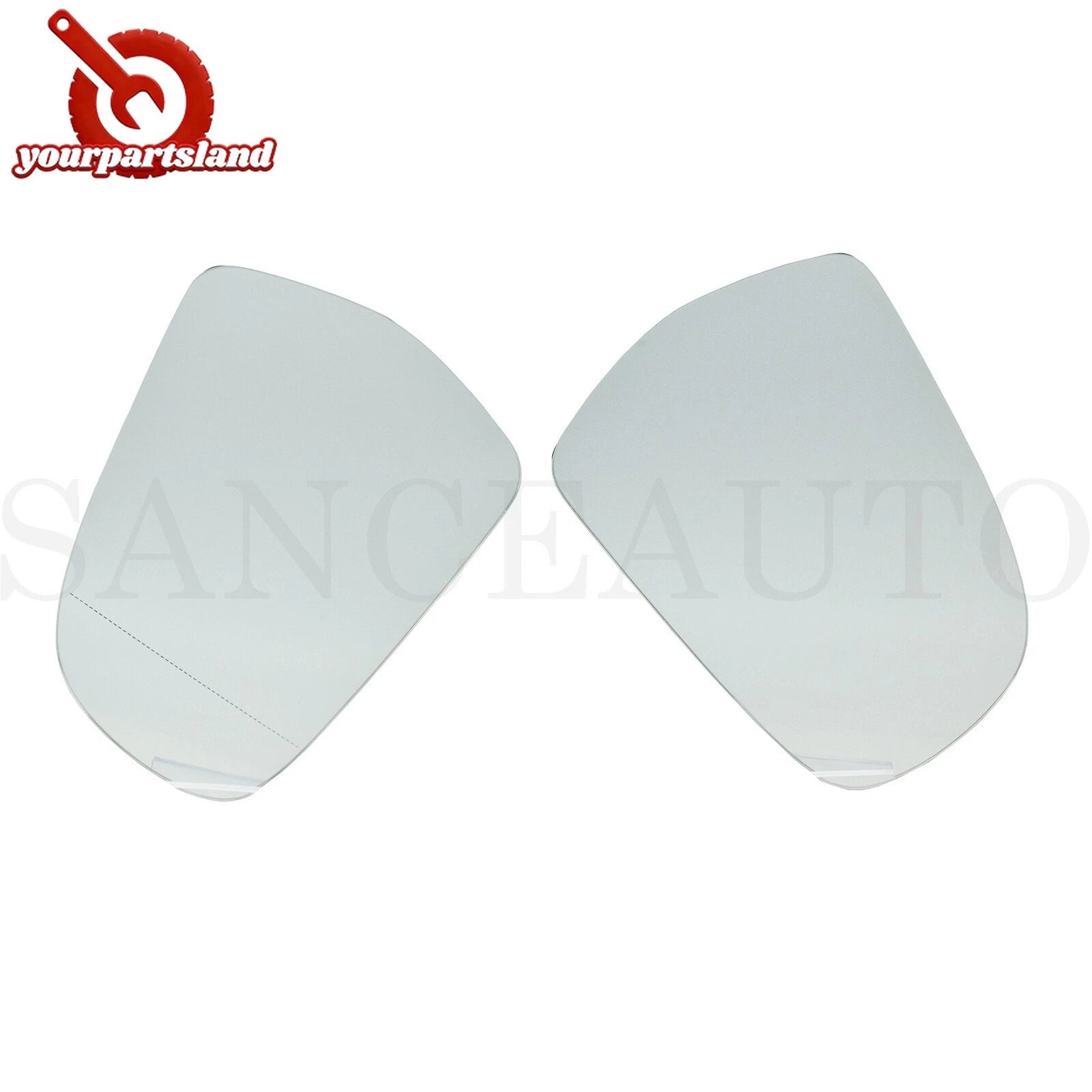 LH RH Mirror Glass w/ Backing Heated 2PCS for Audi A5 A3 8P S5 A4 B8 8K0857536F 6B93BC-57