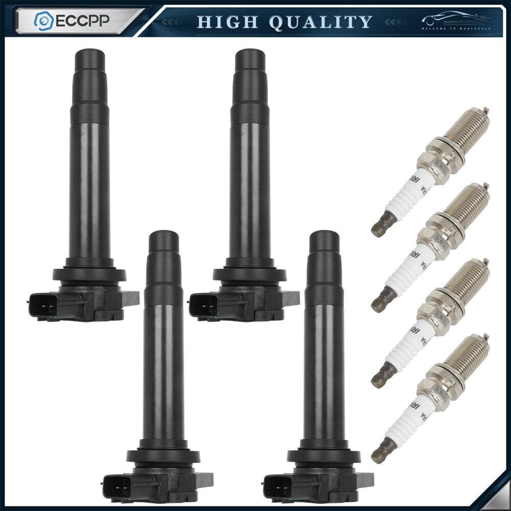 ECCPP 4 For 1.8L L4 2000-2001 Nissan For Sentra Ignition Coil Spark Plug UF326 ECCPP