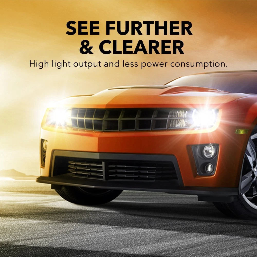 2x Super Bright H7 LED Headlight Kit High Low Beam Bulbs 40000LM 6500K White E4A 6B93BC-57