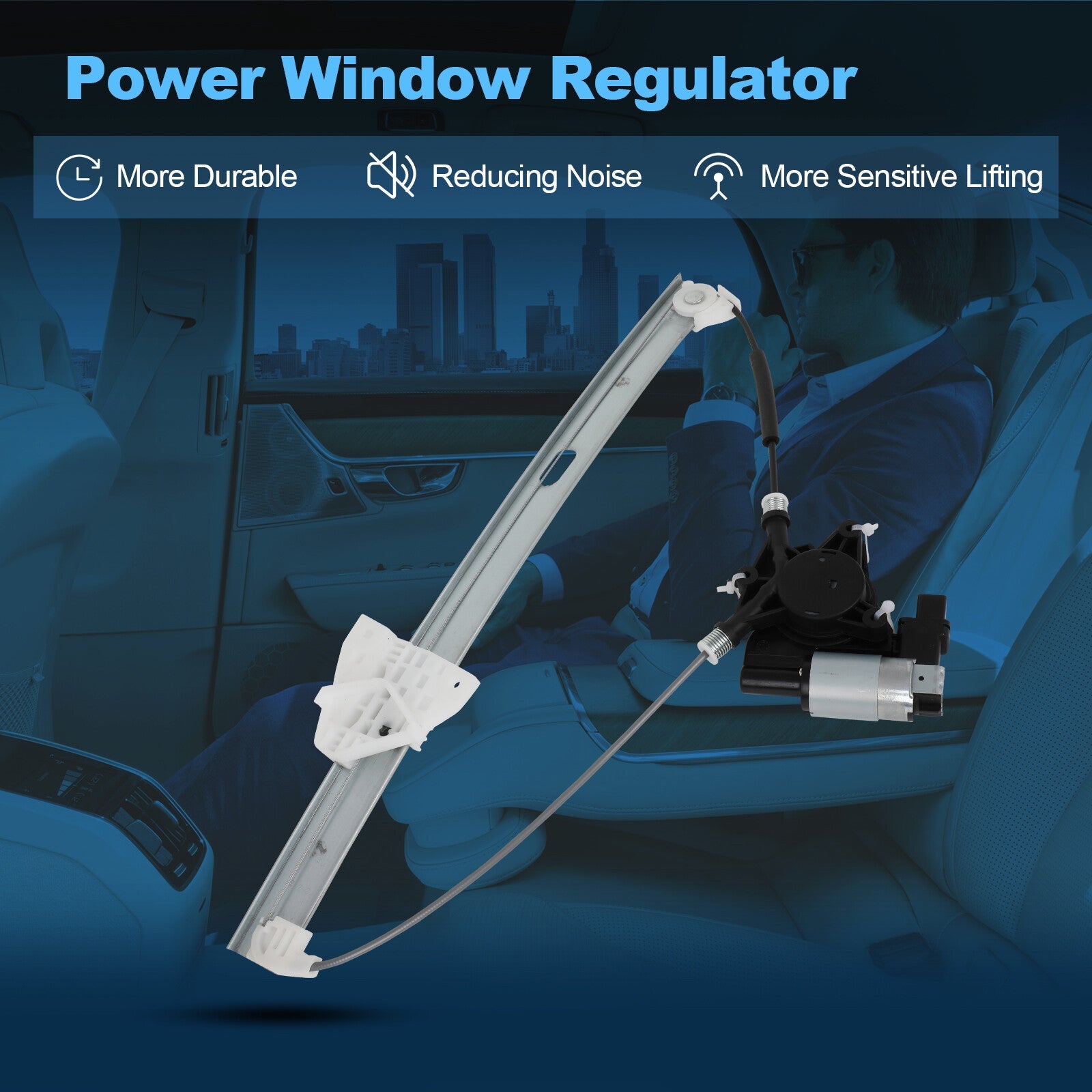 For 2007-2015 Mazda CX-199 Front Passenger Side Window Regulator with Motor 6B93BC-57