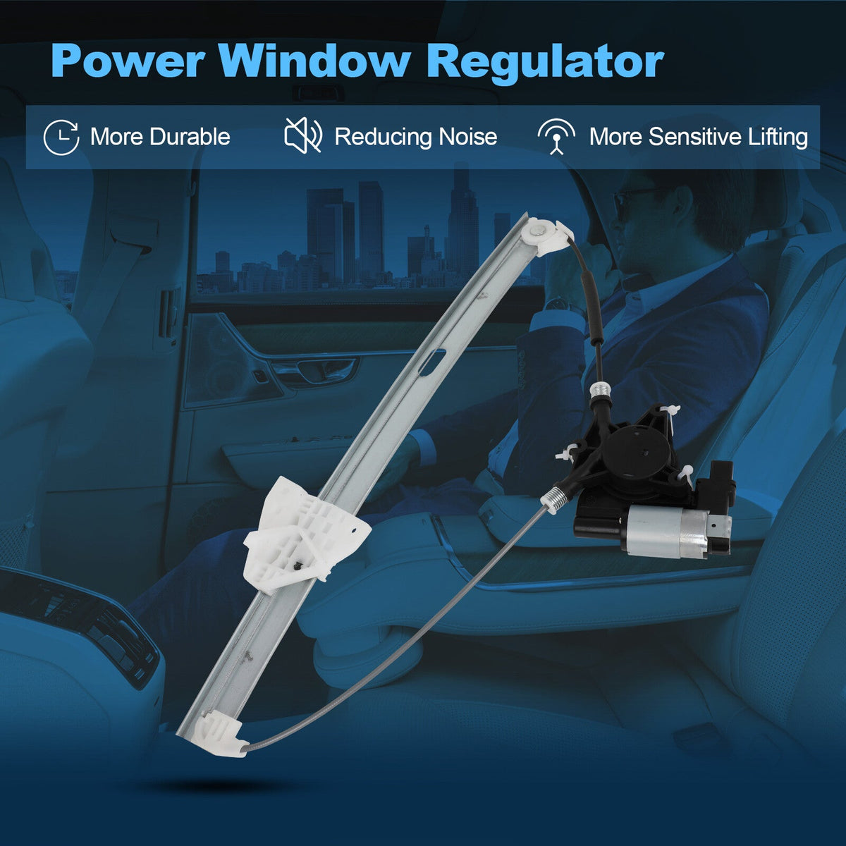 For 2007-2015 Mazda CX-199 Front Passenger Side Window Regulator with Motor 6B93BC-57