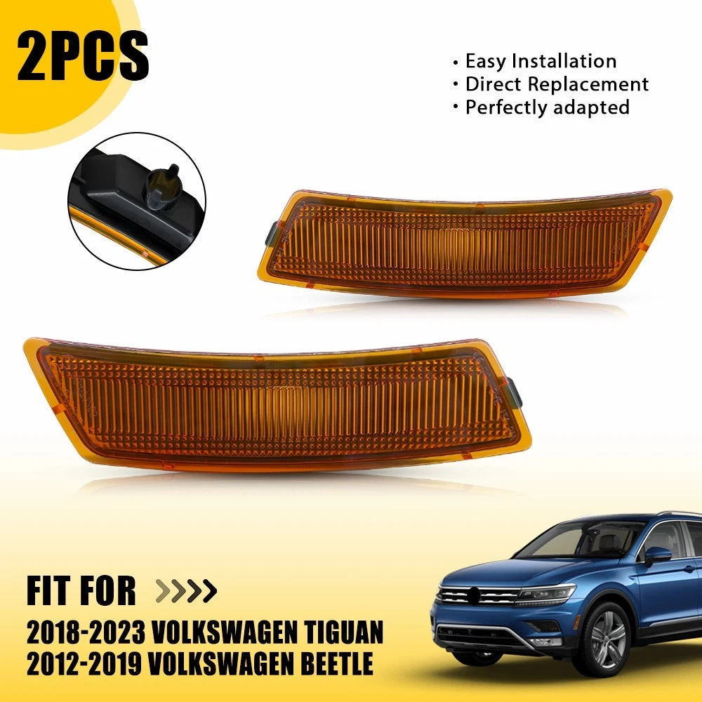 For 2012-2023 VW Beetle Tiguan Amber Bumper Side Marker Signal Light Housing EOA 6B93BC-57