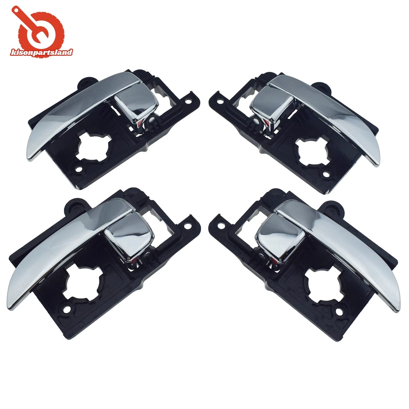 Front Rear LH RH Inside Inner Door Handle & Bezel 8pcs For 07-10 Hyundai Elantra 6B93BC-57