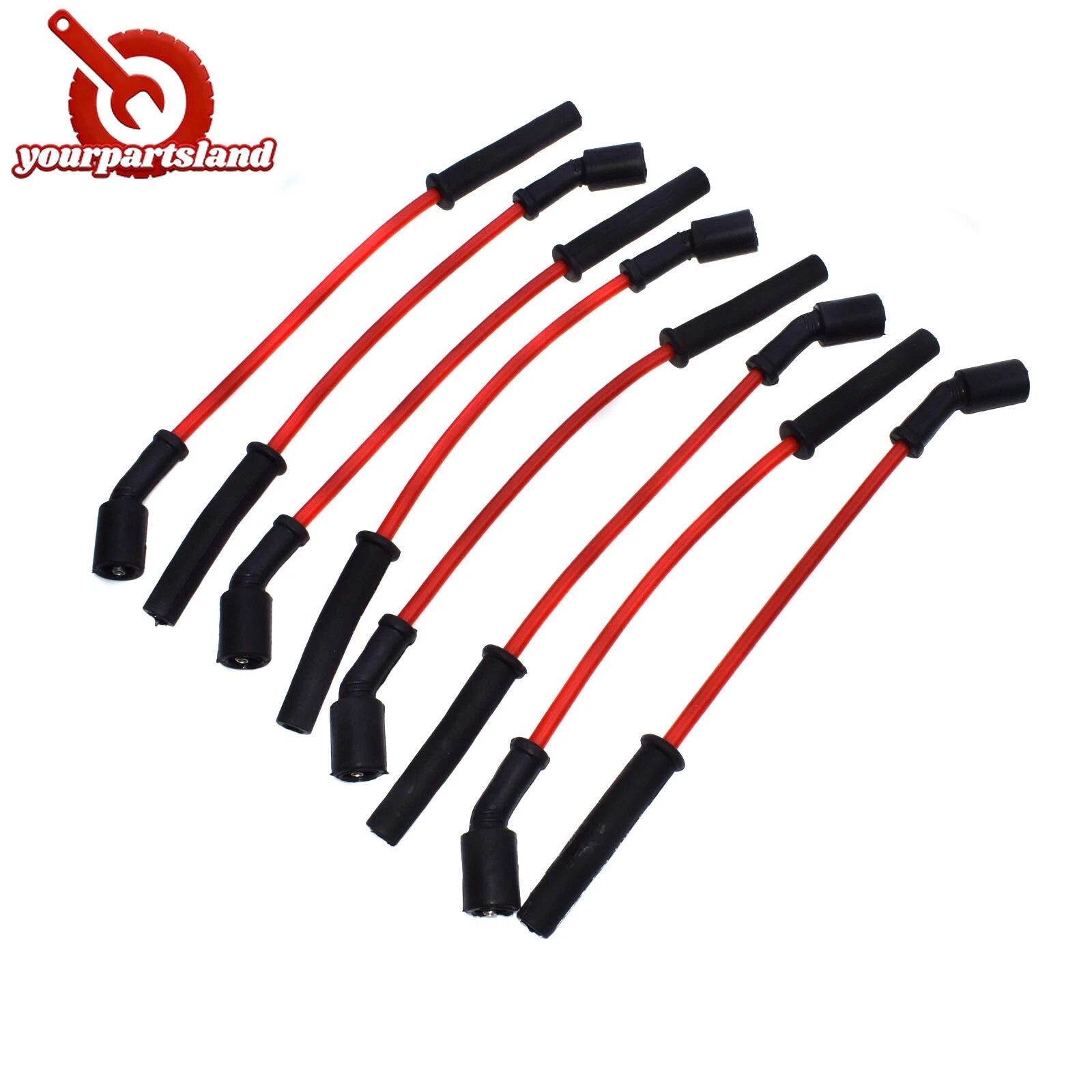 MSD 32819 8.5mm LS1 Red Spark Plug Wire Set For 97+ Corvette Camaro Z28 Firebird 6B93BC-57