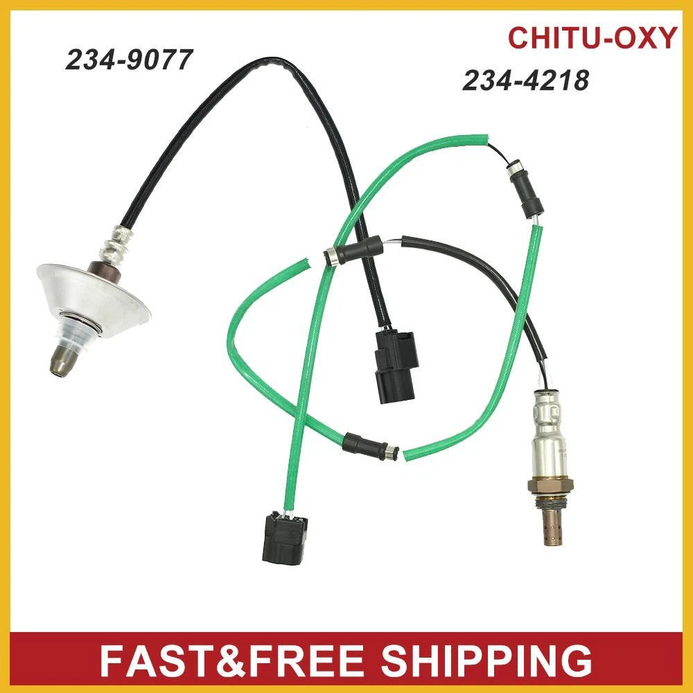 2Pcs Up&Downstream Oxygen Sensor For Honda 2009-2010 1.5L 234-9077 234-4218 6B93BC-57