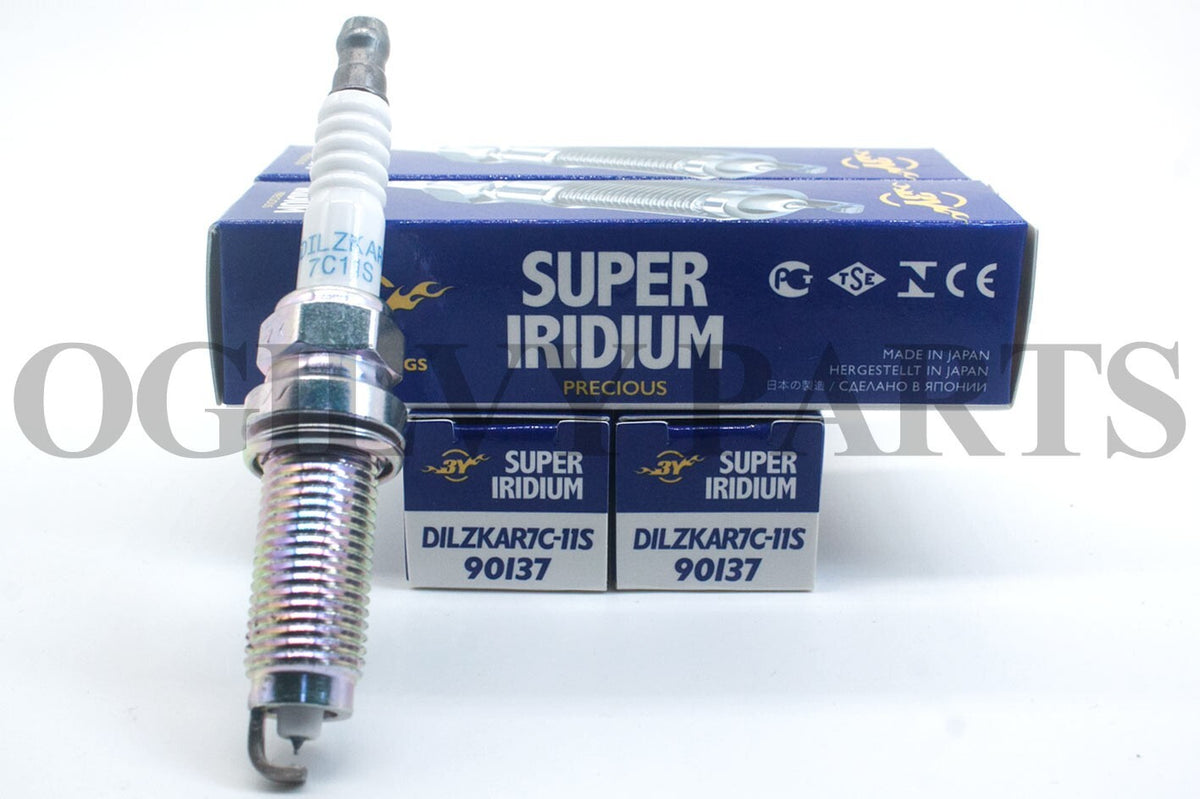 x4 Super Iridium Spark Plugs 90137 DILZKAR7C11S For Honda Fit 2015-2020 For NGK