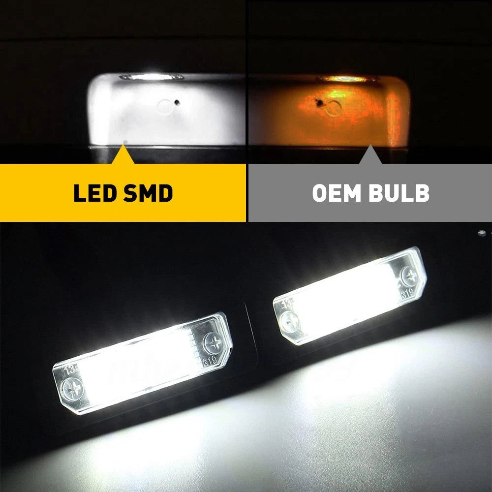 For 2010-14 Ford Mustang Flex "BRIGHTEST" WHITE LED License Plate Light Housing 6B93BC-57