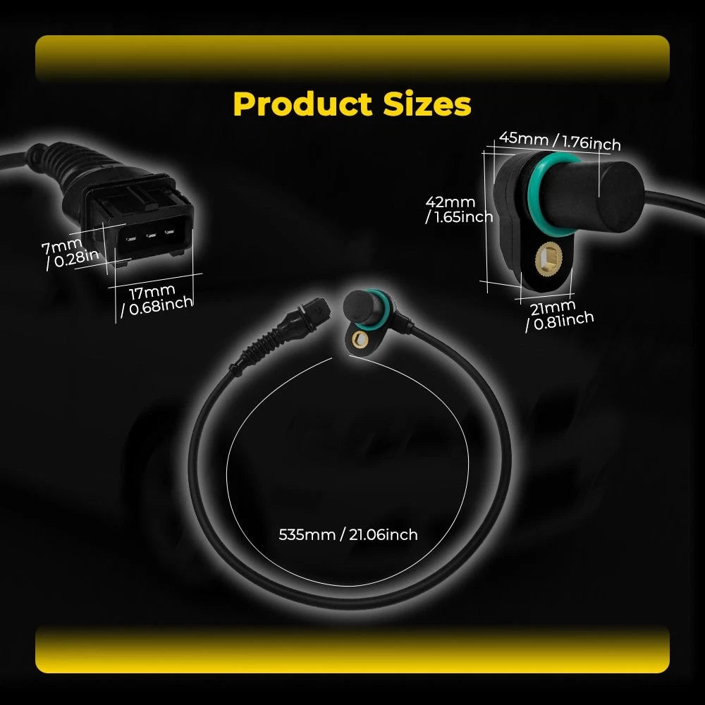 For Bmw Intake & Exhaust Cam Camshaft & Crankshaft Sensor Position Set With O-R 6B93BC-57
