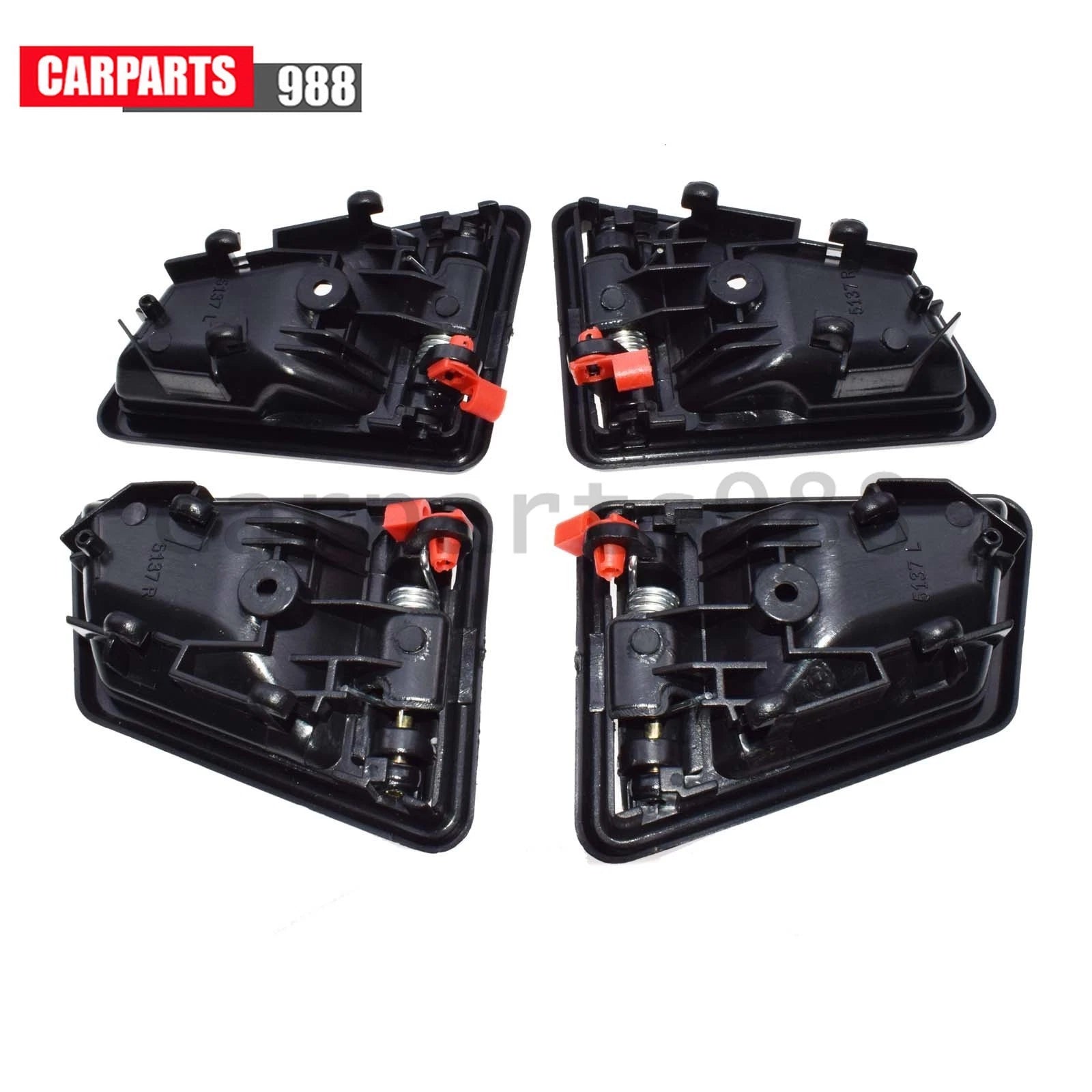 4Pcs Interior Door Handle Black Left & Right For Suzuki Sidekick 8313056B015ES 6B93BC-57