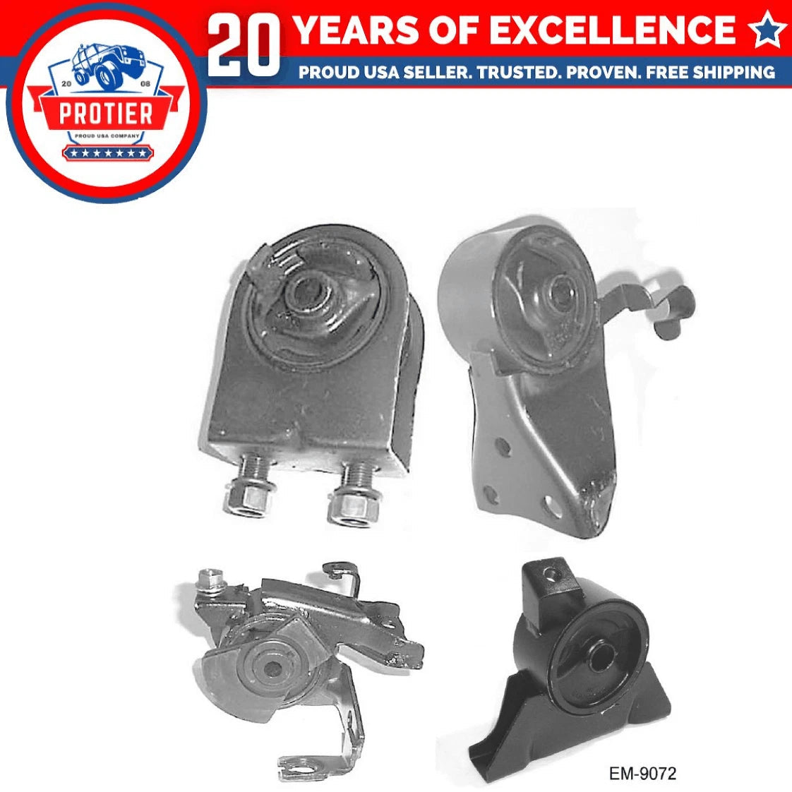 Motor & Trans Mount Set 4PCS for Manual 99-03 Mazda Protege Protege5 1.8L 2.0L 6B93BC-57