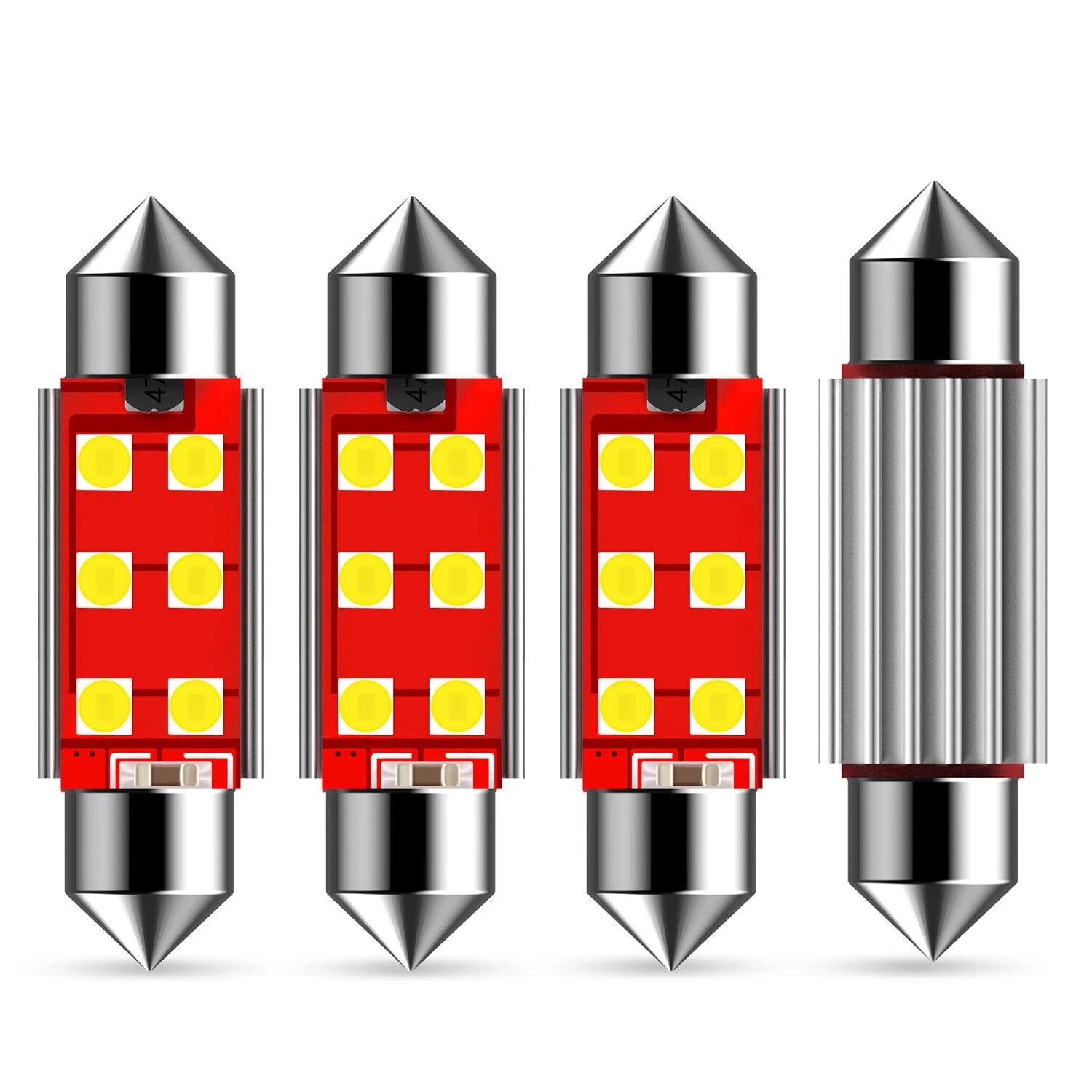LED 578 41mm 211-2 LED Car Truck Dome Map Interior Lights Xenon White 6000K 4PCS 6B93BC-57