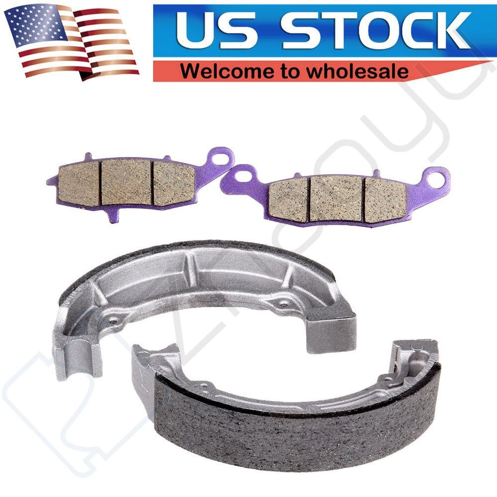 F + R 1 Pair Brake Pads and Brake Shoes For Kawasaki W650 2000-01 Carbon Fiber 6B93BC-57