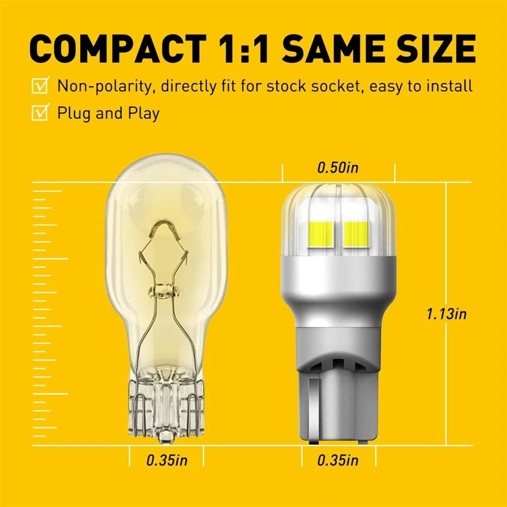 2X AUXITO T15 921 912 Backup Reverse Light LED bulb CANBUS US For Toyota GMC EOA AUXITO