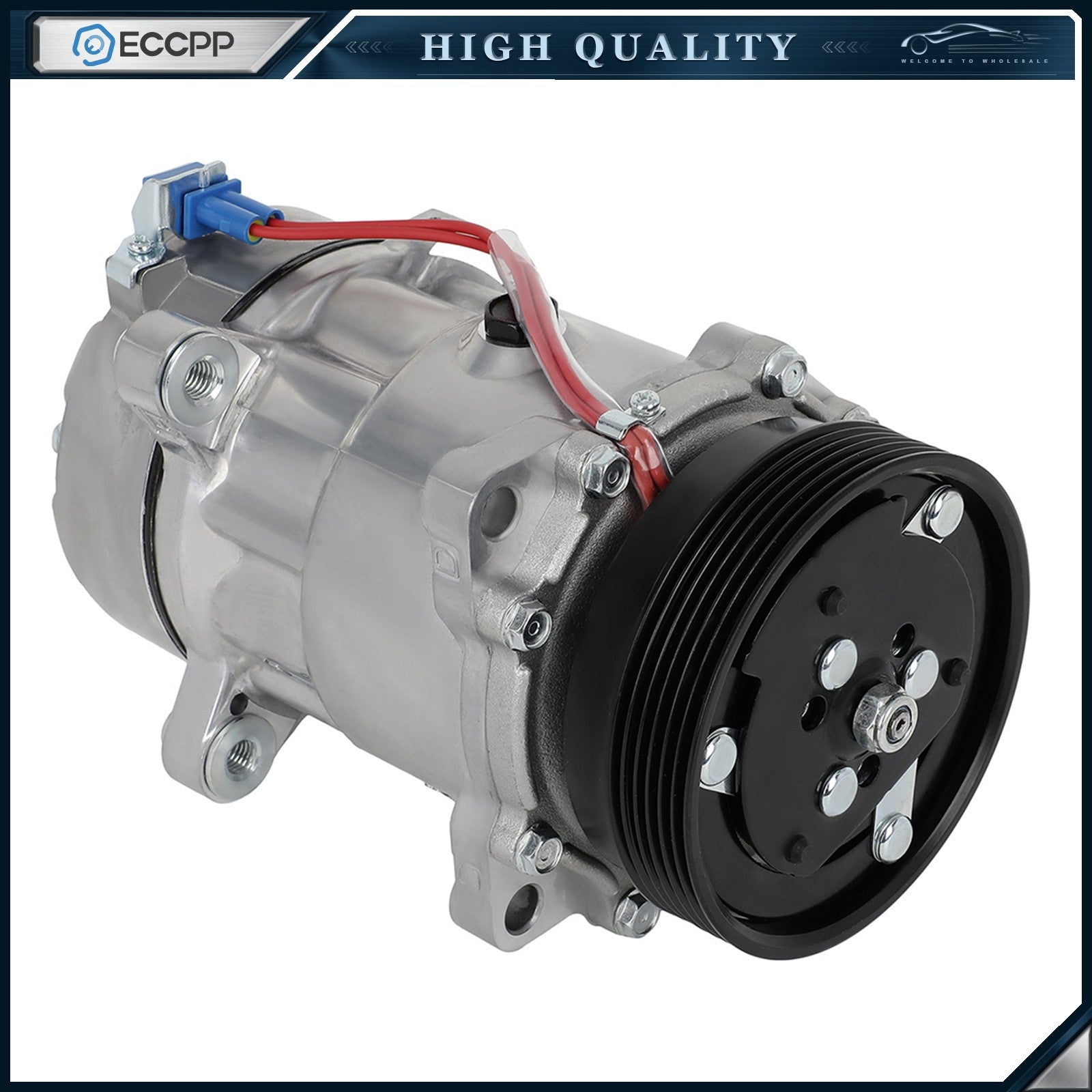 For Volkswagen Golf 1995-1998 Jetta 1994-1999 Cabrio AC Compressor w/ Clutch 6B93BC-57