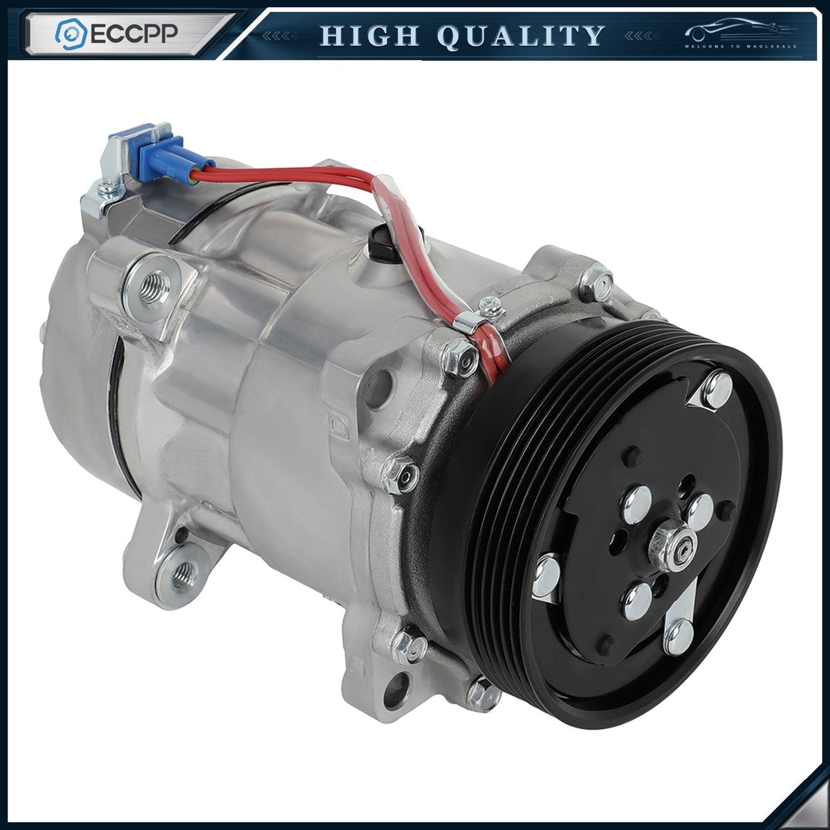 For Volkswagen Golf 1995-1998 Jetta 1994-1999 Cabrio AC Compressor w/ Clutch 6B93BC-57