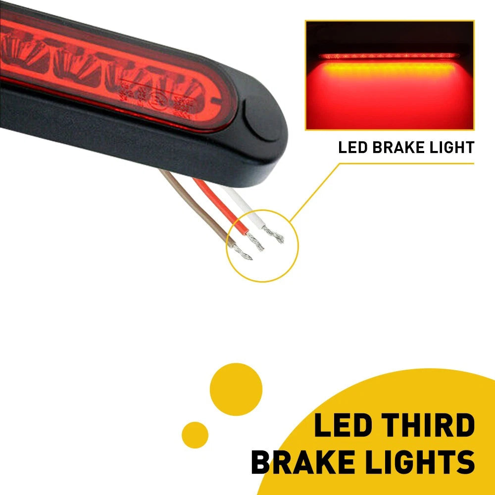 LED Brake Stop Strip Turn Tail Bar Light 10" Truck Trailer Waterproof Lights EOA 6B93BC-57