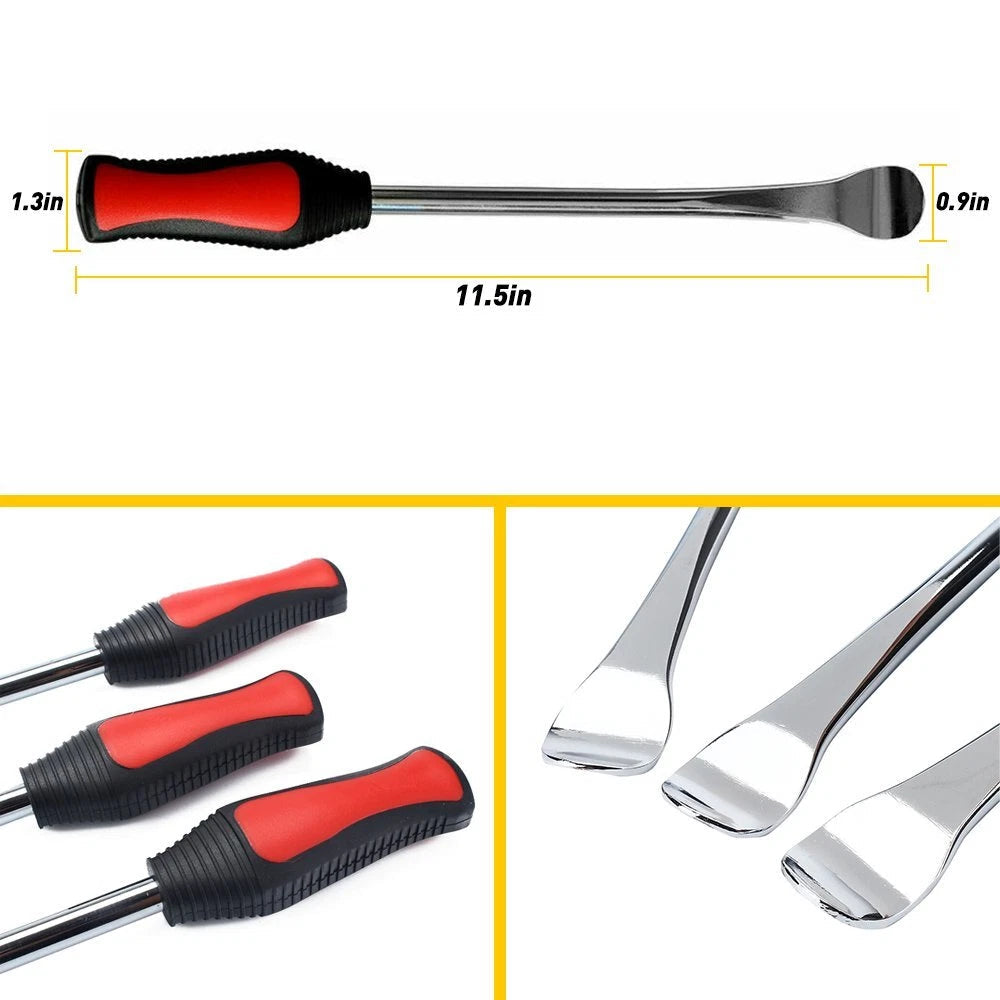 Motorcycle Spoon Tire Iron Change Kit Lever Repair Tool Rim Protectors Dirt Bike 6B93BC-57