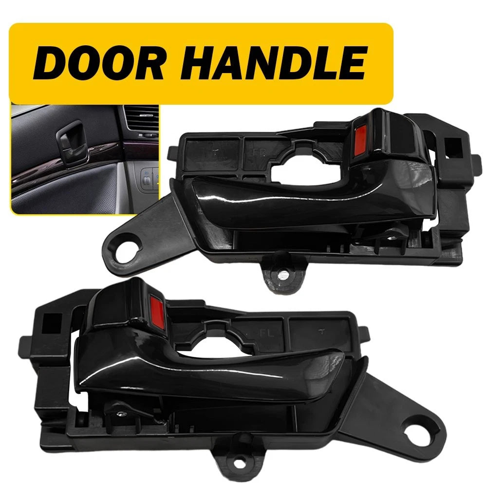 Interior Door Handle For 2008-2010 Hyundai Sonata Front Left & Right Gloss Black 6B93BC-57
